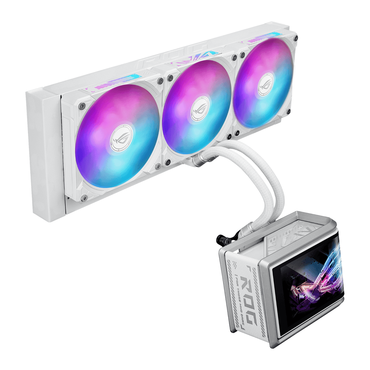 ASUS ROG Ryuo IV SLC 360 ARGB White Edition 360MM Liquid CPU Cooler - White-2
