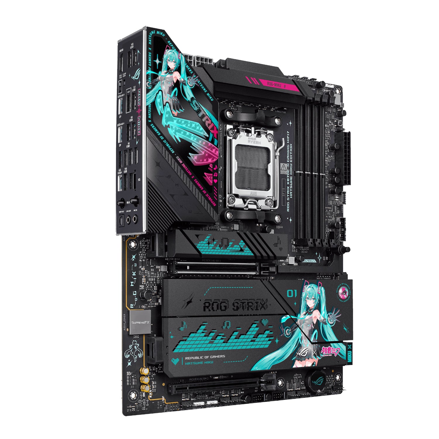 Asus ROG Strix X870E-H Gaming Wi-Fi 7 AM5 ATX Hatsune Miku Edition Motherboard-2