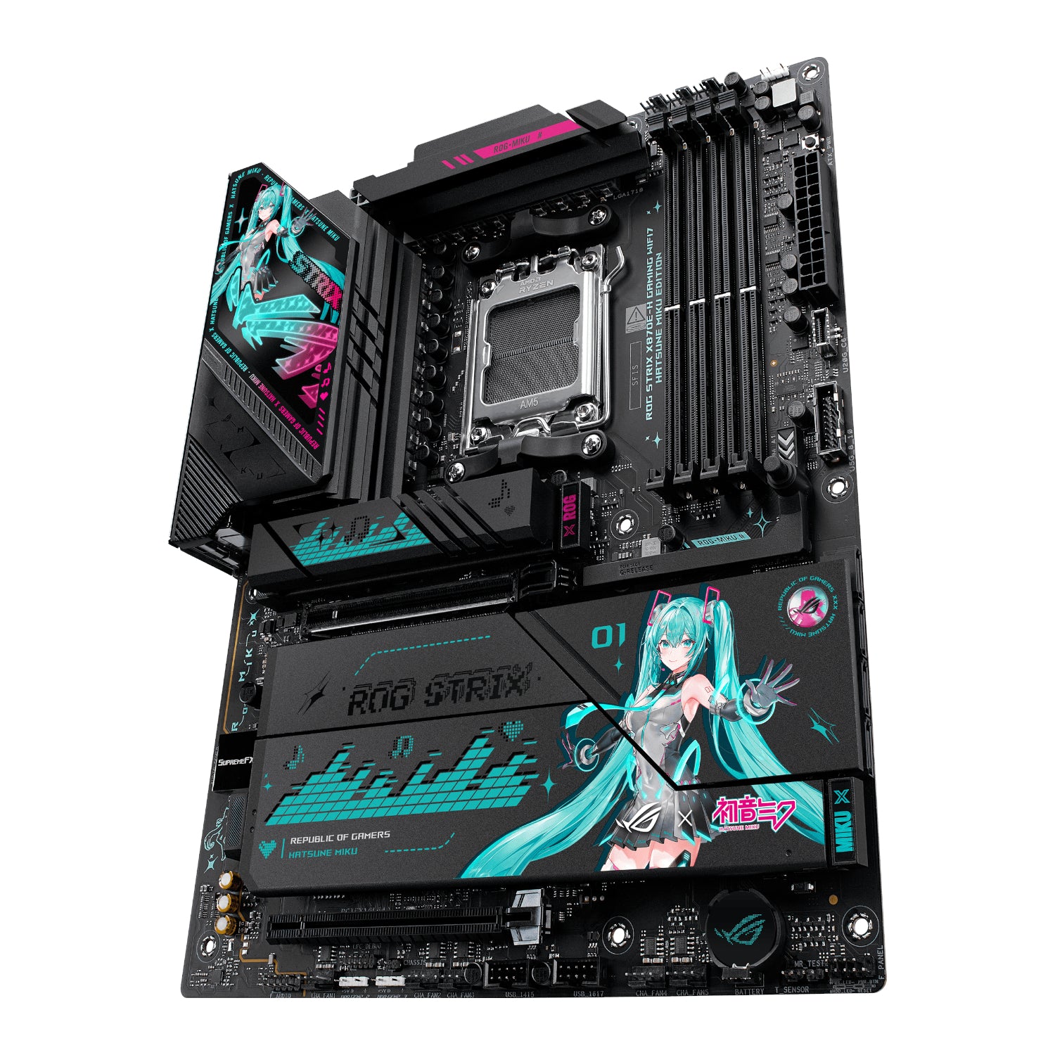 Asus ROG Strix X870E-H Gaming Wi-Fi 7 AM5 ATX Hatsune Miku Edition Motherboard-3
