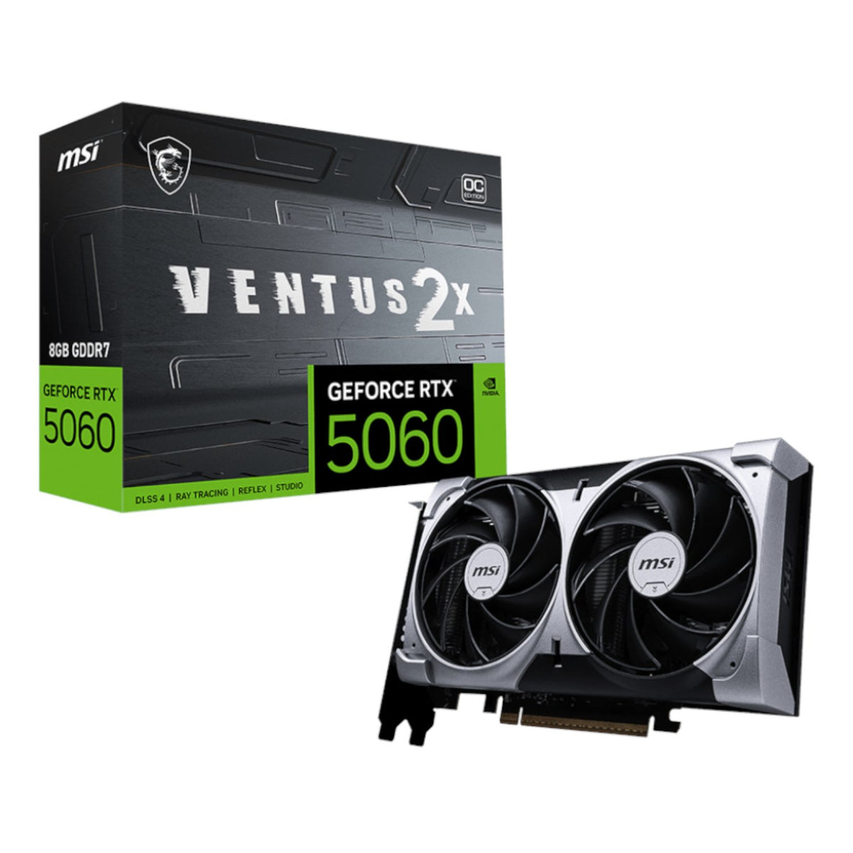 MSI GeForce RTX 5060 VENTUS 2X OC 8GB GDDR7 Graphics Card-0