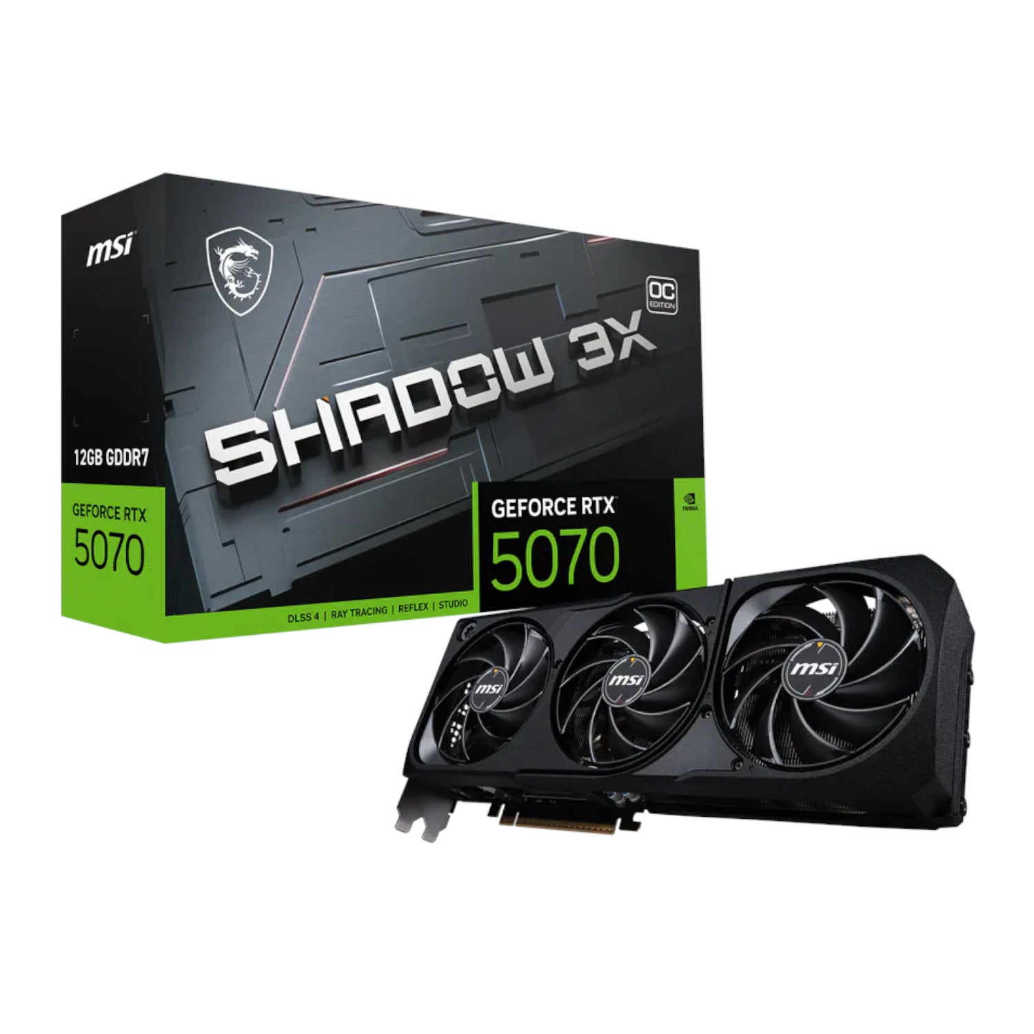 MSI NVIDIA GeForce RTX 5070 Shadow 3X OC 12GB GDDR7 Graphics Card-0