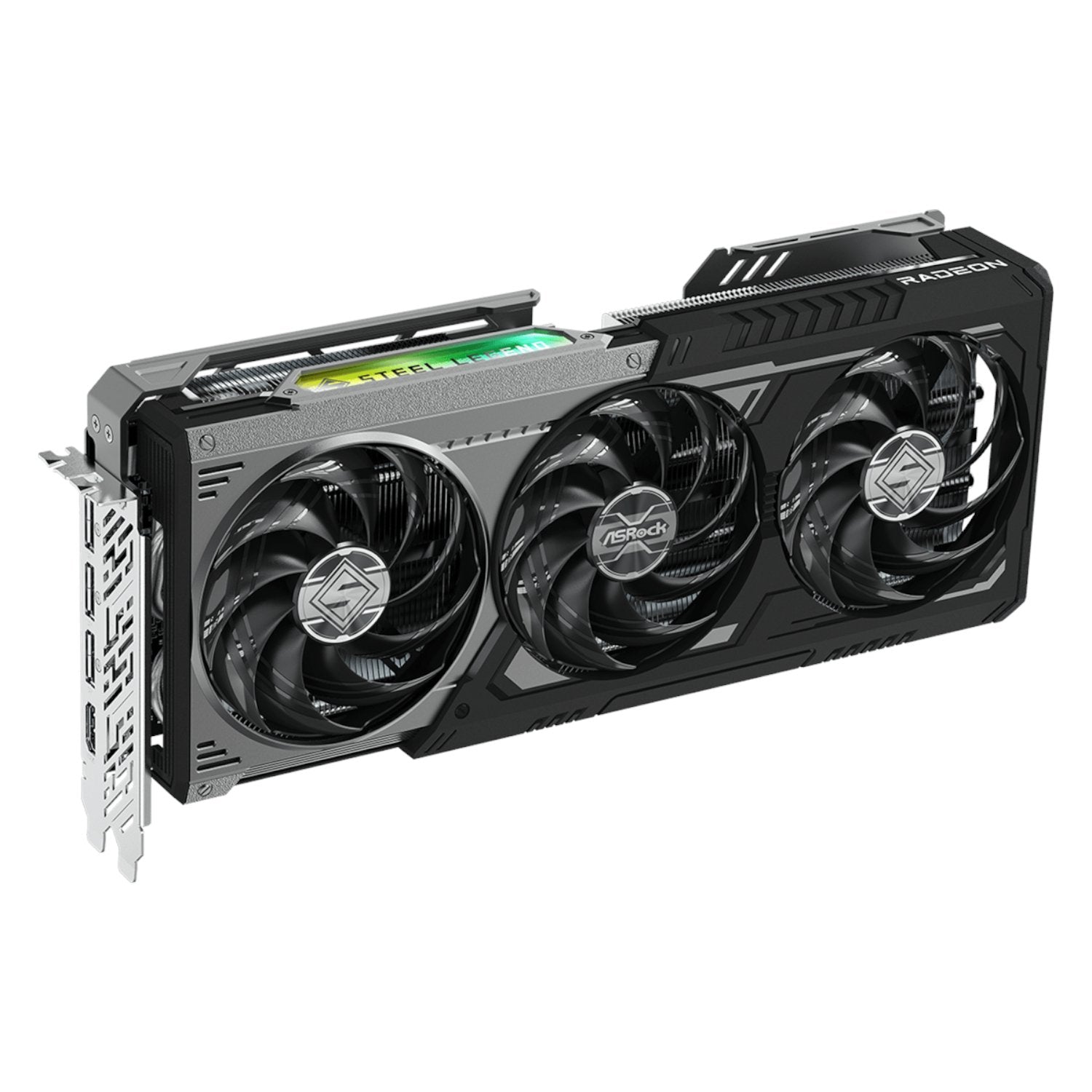 ASRock Radeon RX9070 XT Steel Legend Dark 16GB Graphics Card-3