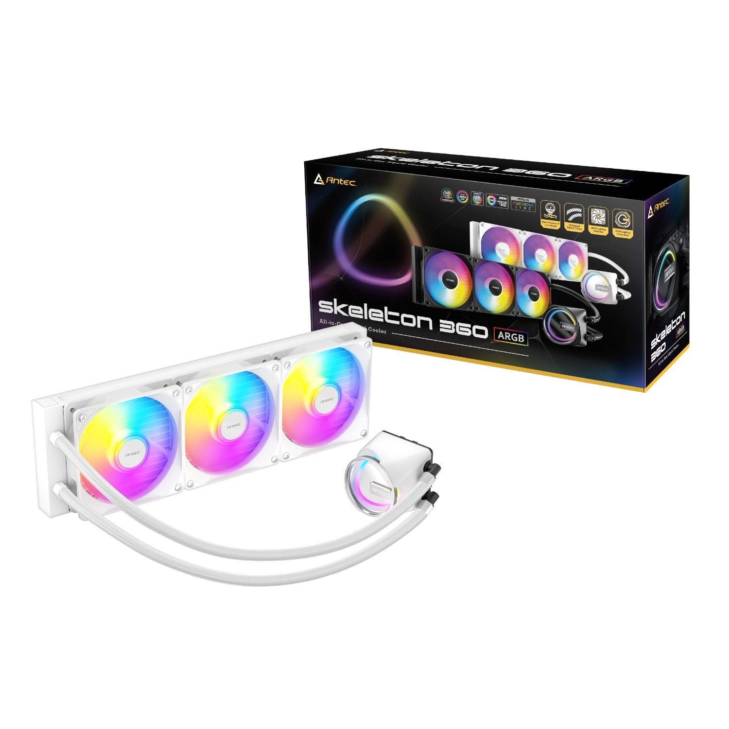 Antec Skeleton 360 ARGB CPU Liquid Cooler White-5