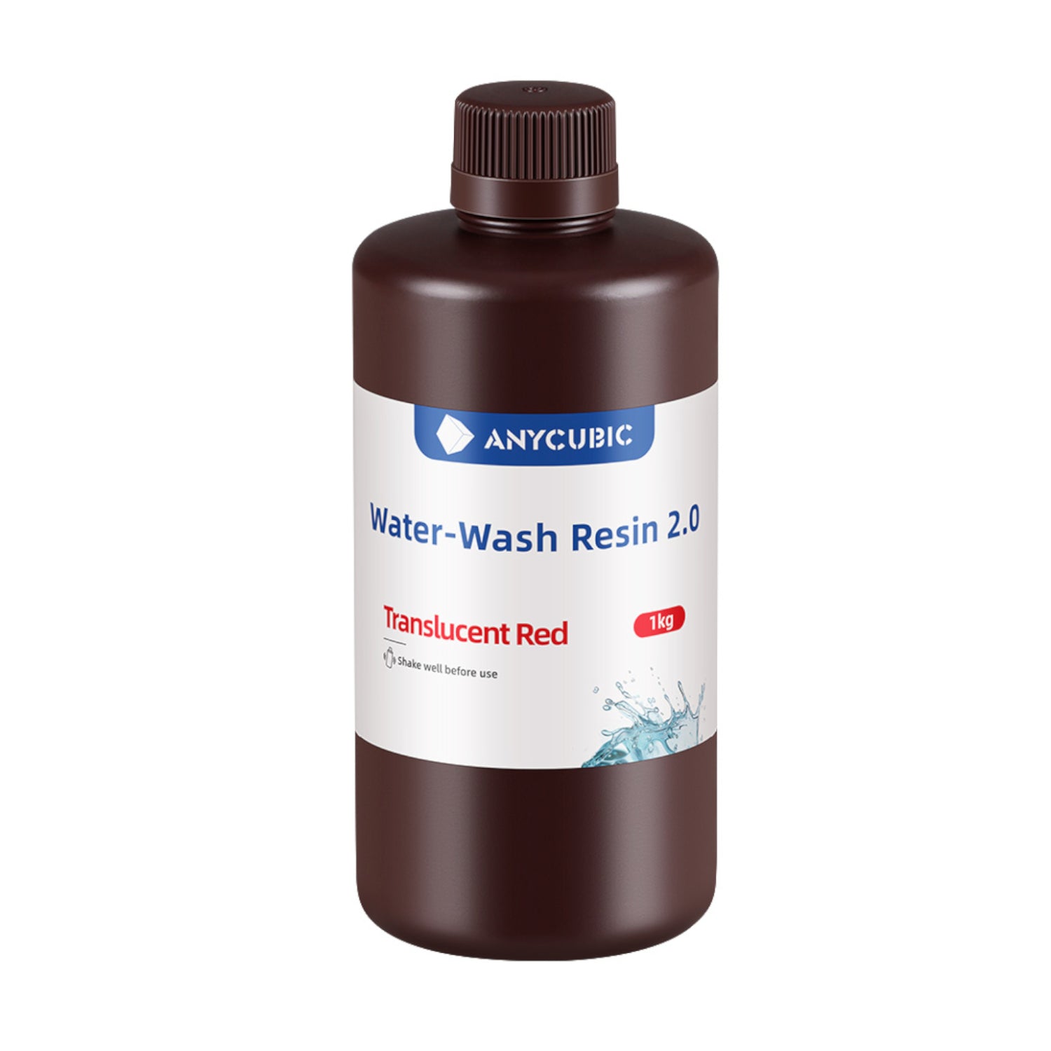Anycubic Water Wash Resin 2.0 – Translucent Red-1
