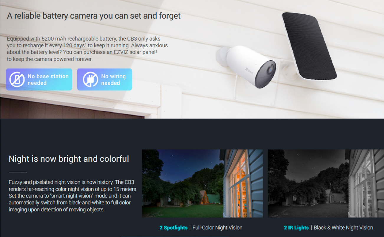 EZVIZ CB3 1080p WiFi Battery Security Camera (UNBOXED DEAL)
