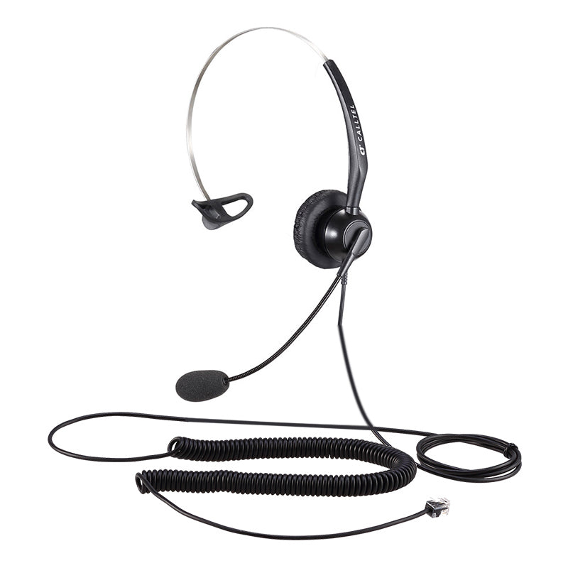 Calltel T800 Mono-Ear Noise-Cancelling Headset - RJ9 Standar (UNBOXED DEAL)