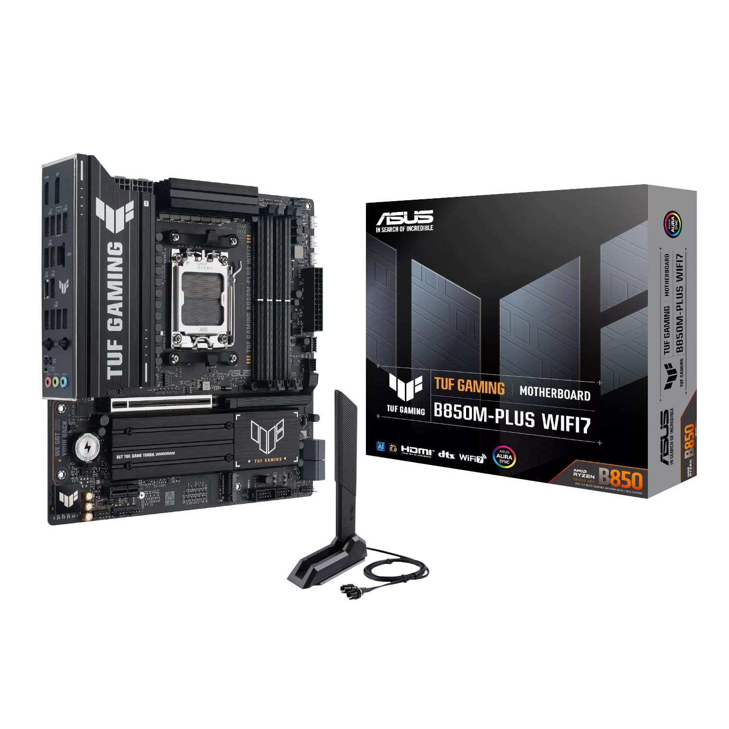 ASUS TUF Gaming B850M-Plus WIFI AMD AM5 M-ATX Gaming Motherboard-0