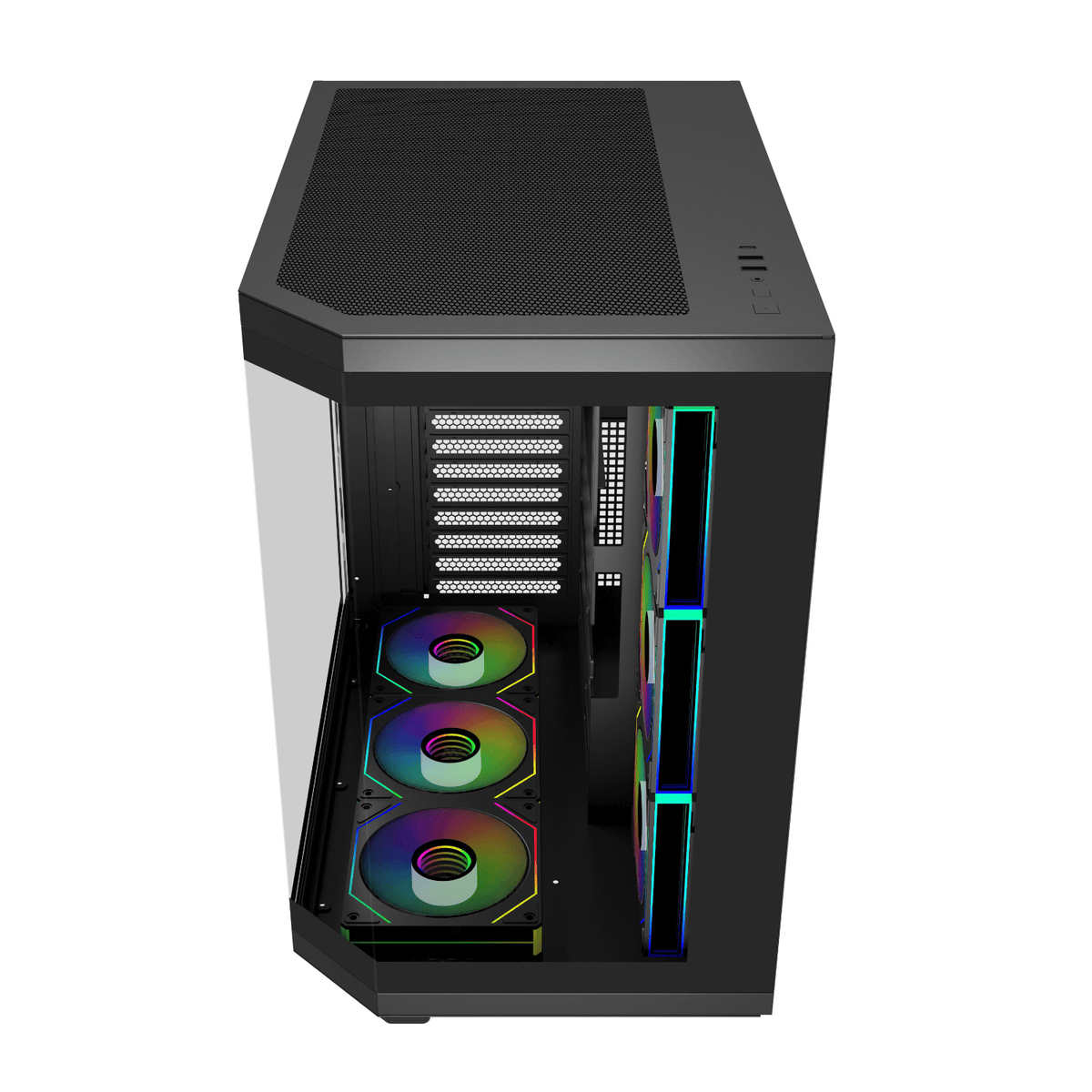 FSP U580 ATX Ultra Tower Gaming Chassis - White-5
