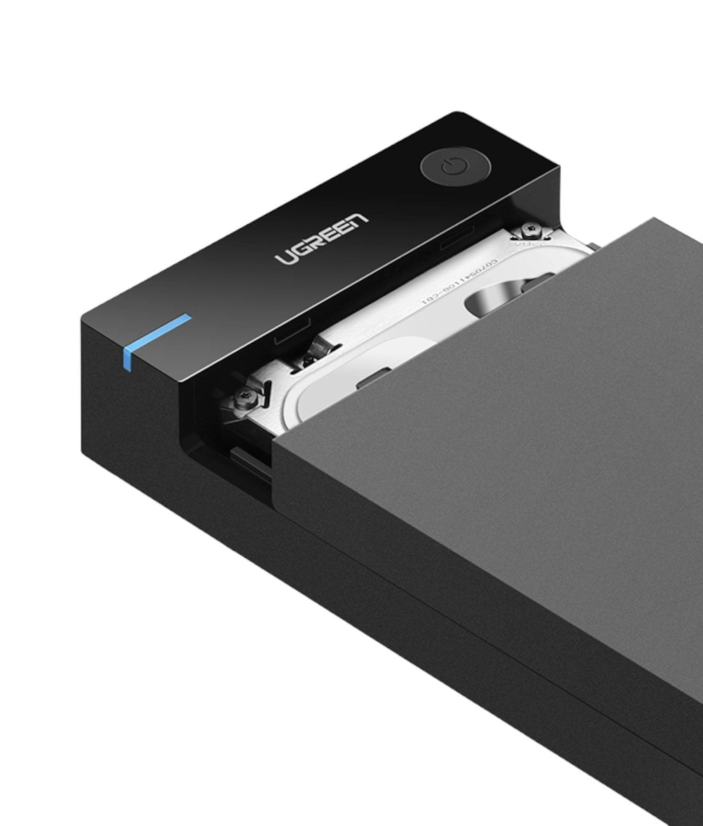 UGreen 3.5" SATA Hard Drive USB 3.0 Enclosure 5Gbps – Black-1