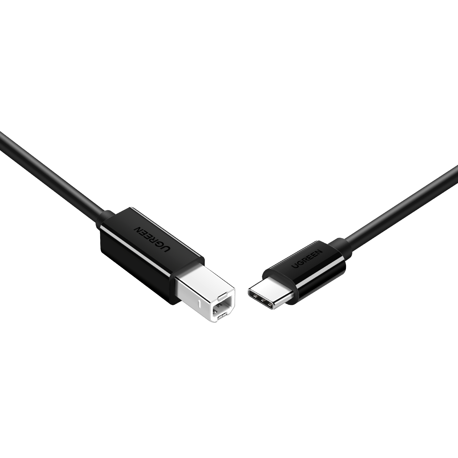 UGreen USB Type-C to B Male Printing Cable 2m - Black-2