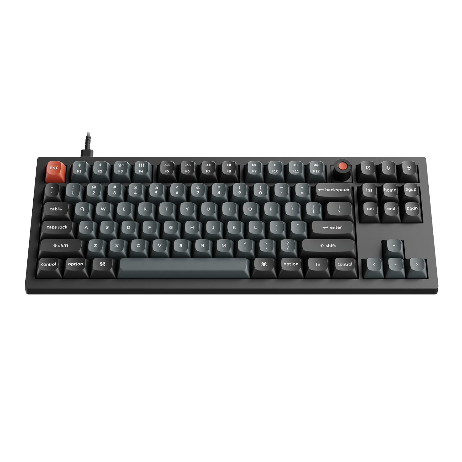 Keychron V3 Ultra 80% 8K Red Switch Hot-Swap RGB Wireless Keyboard - Black-2