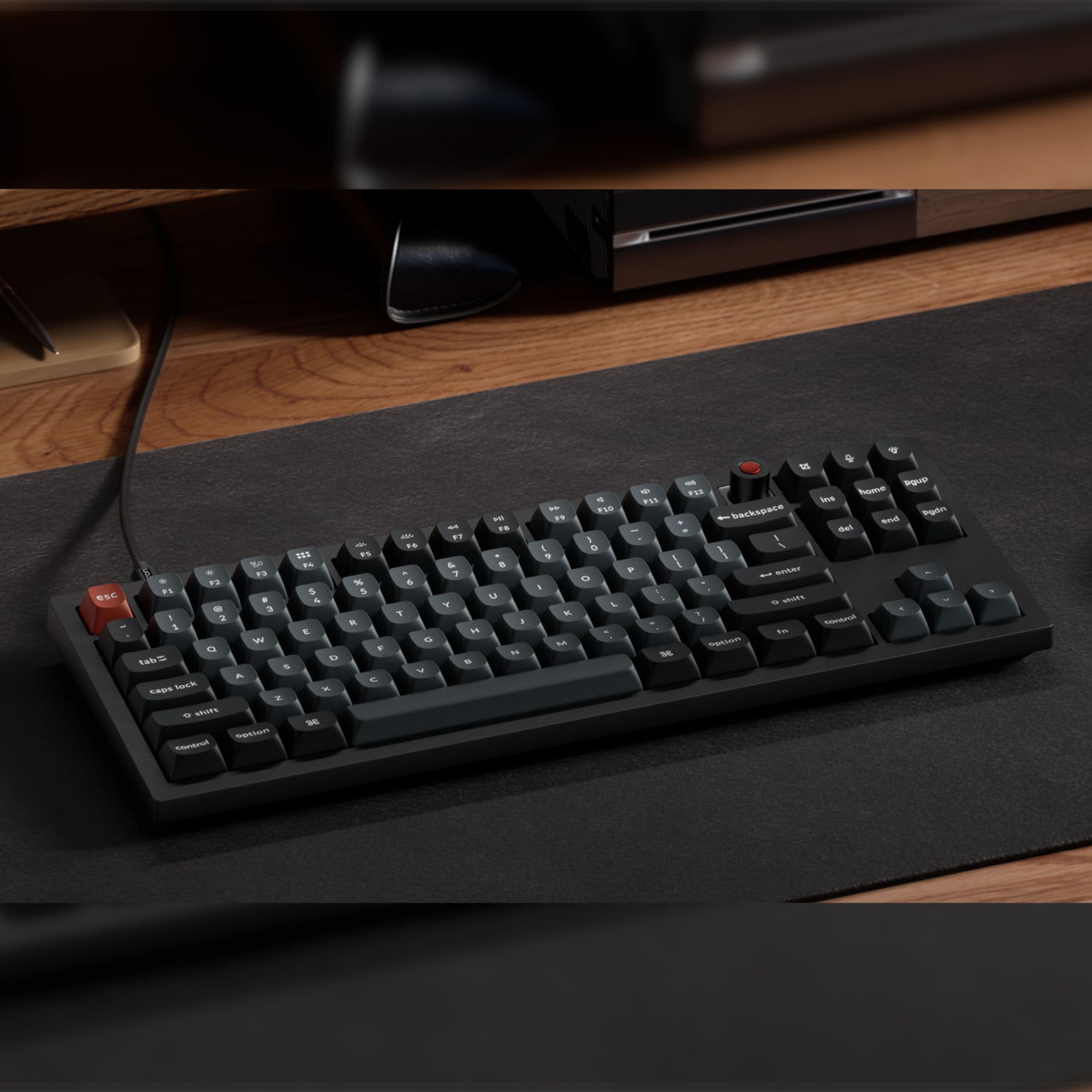 Keychron V3 Ultra 80% 8K Red Switch Hot-Swap RGB Wireless Keyboard - Black-4