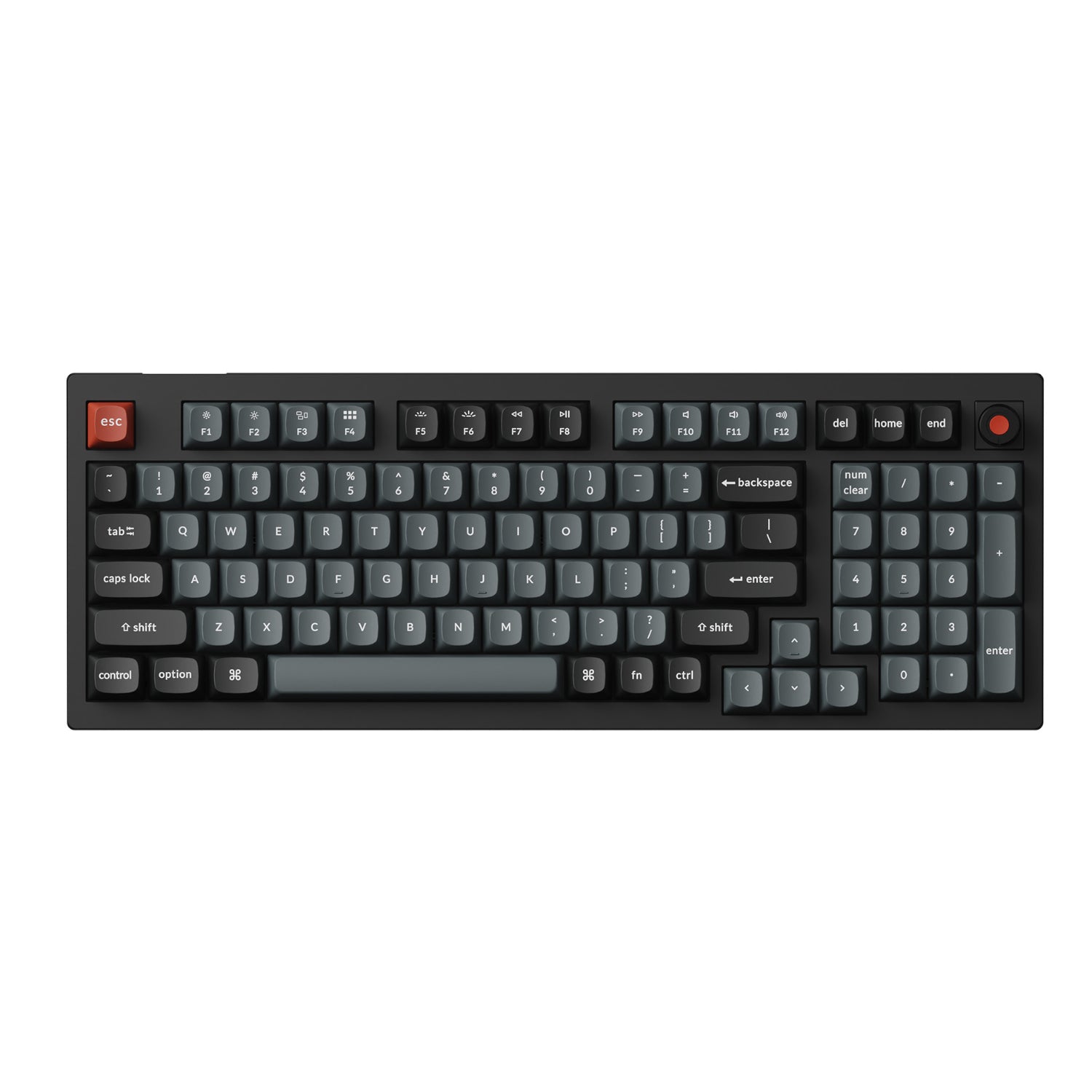 Keychron V5 Ultra 96% 8K Red Switch Hot-Swapple Silk POM RGB Wireless Keyboard-1
