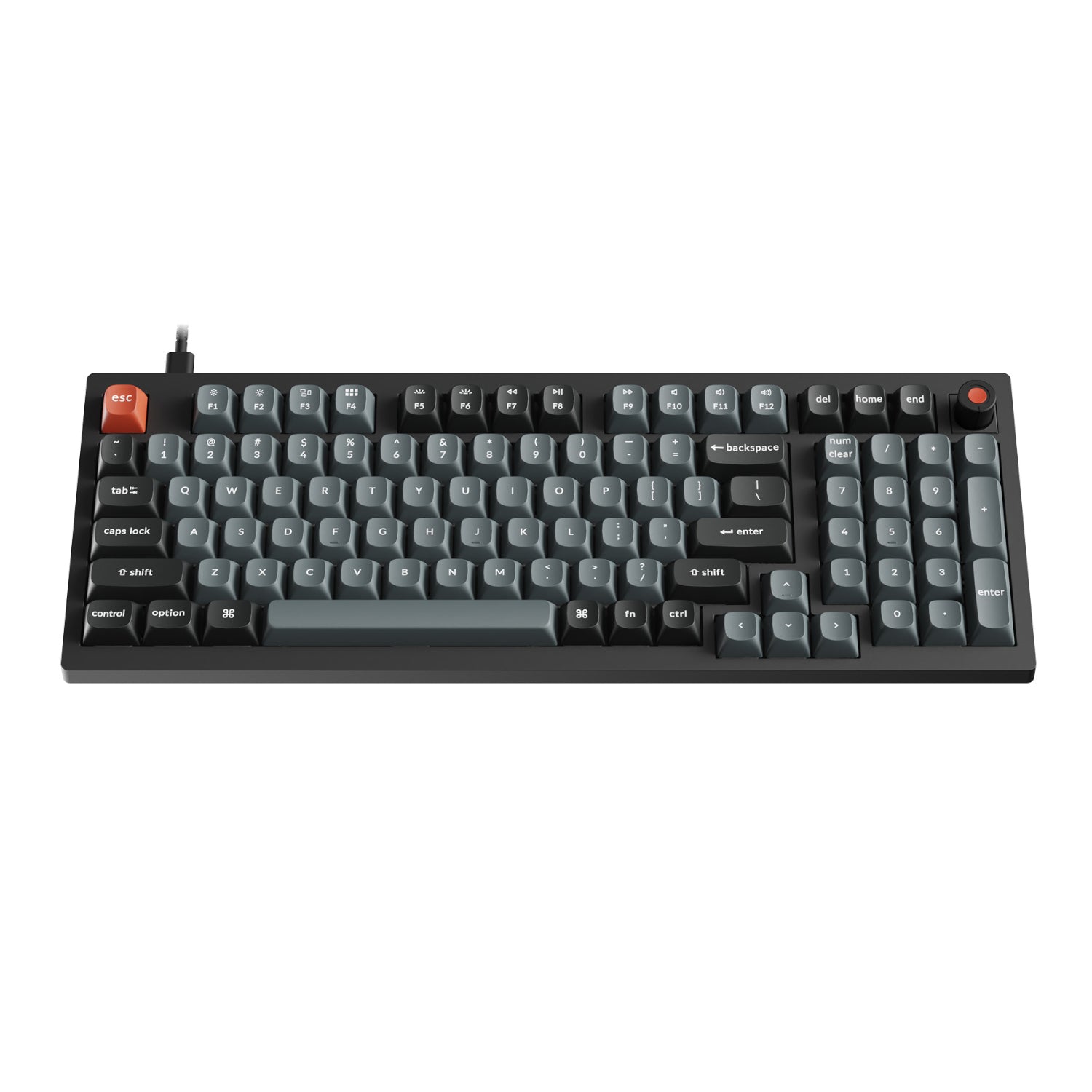 Keychron V5 Ultra 96% 8K Red Switch Hot-Swapple Silk POM RGB Wireless Keyboard-2