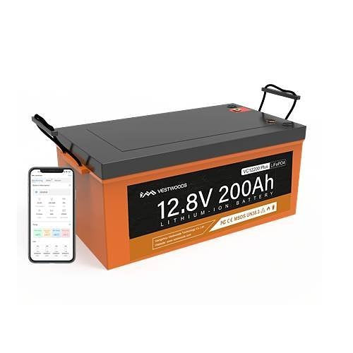 Vestwoods VC1220 VC Series, Lithium Battery with Bluetooth Monitoring and BMS Technology, 12.8V 200Ah