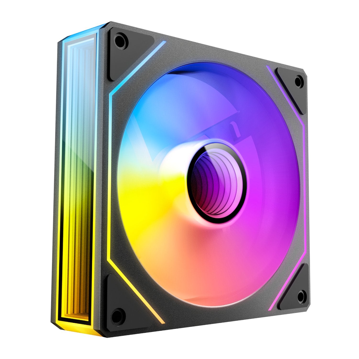Antec VISION PWM 120mm ARGB Reverse Infinity Mirror Case Fan 3 Pack Black-2