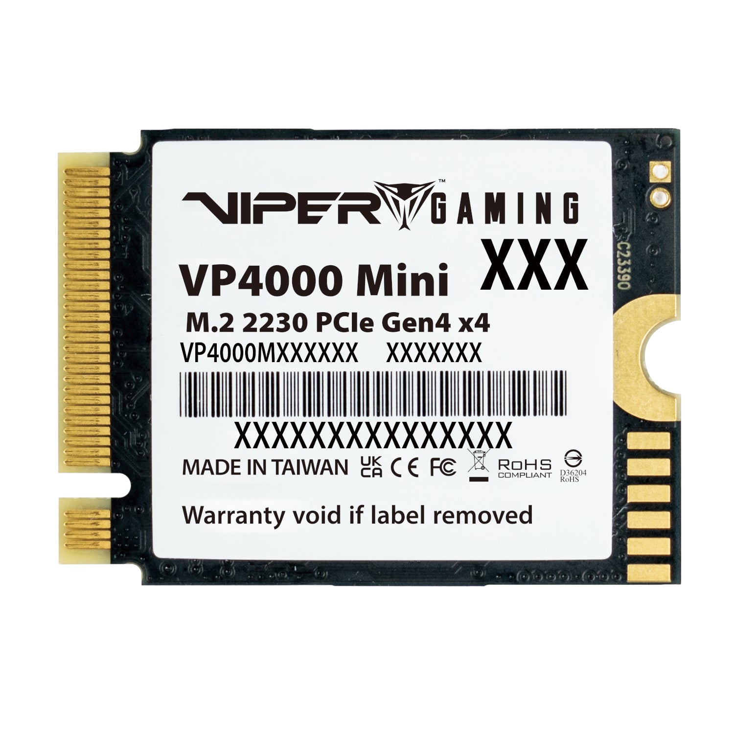Patriot Viper VP4000 Mini 500GB M.2 2230 PCIe Gen4x4 SSD-3