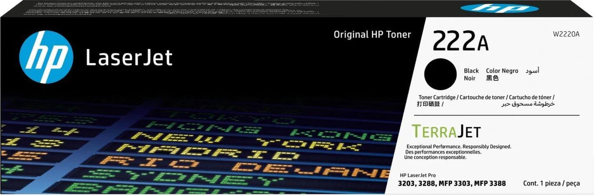 HP 222A Black Original LaserJet Toner Cartridge-0