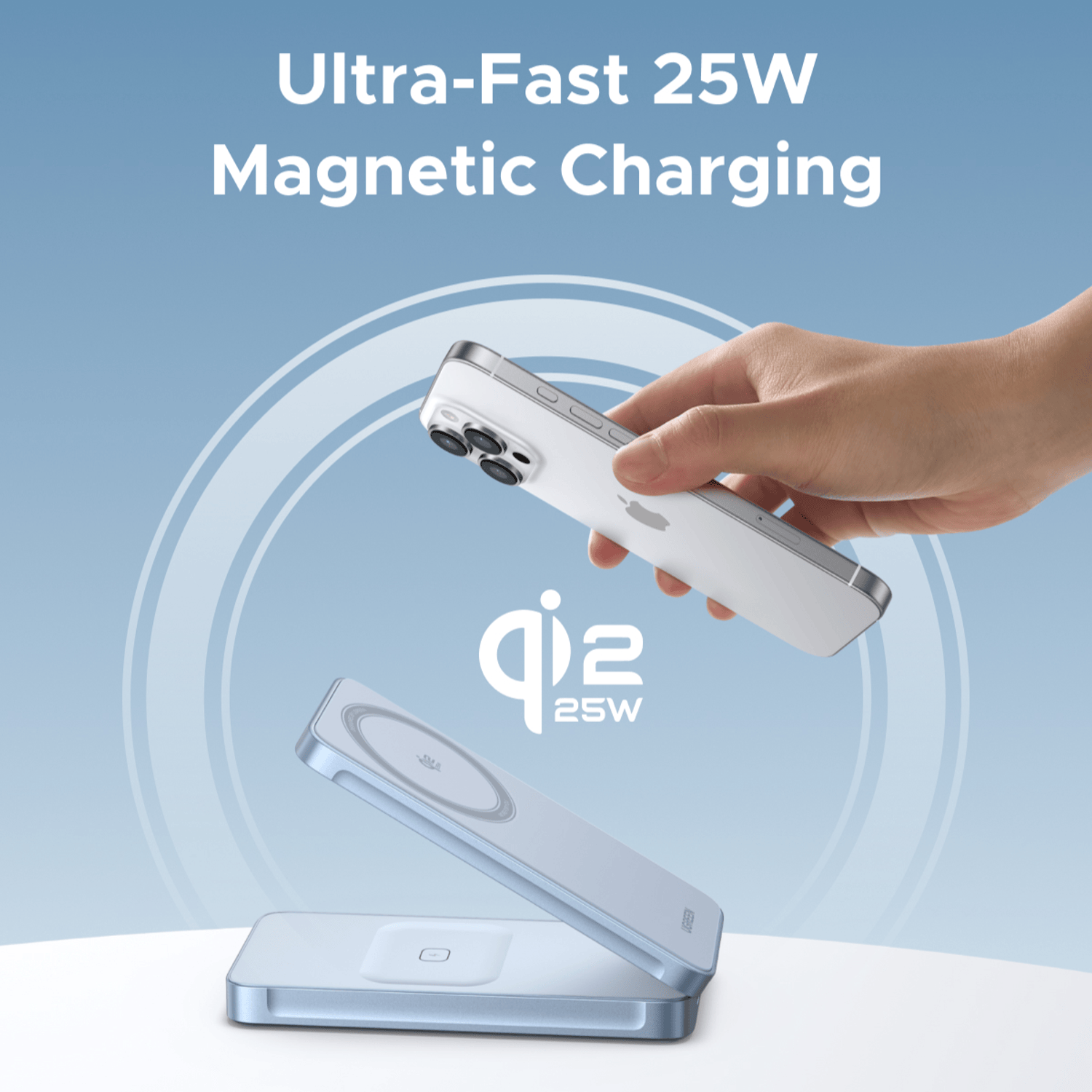 UGreen 25W 2-in-1 Magnetic Wireless Charger-2