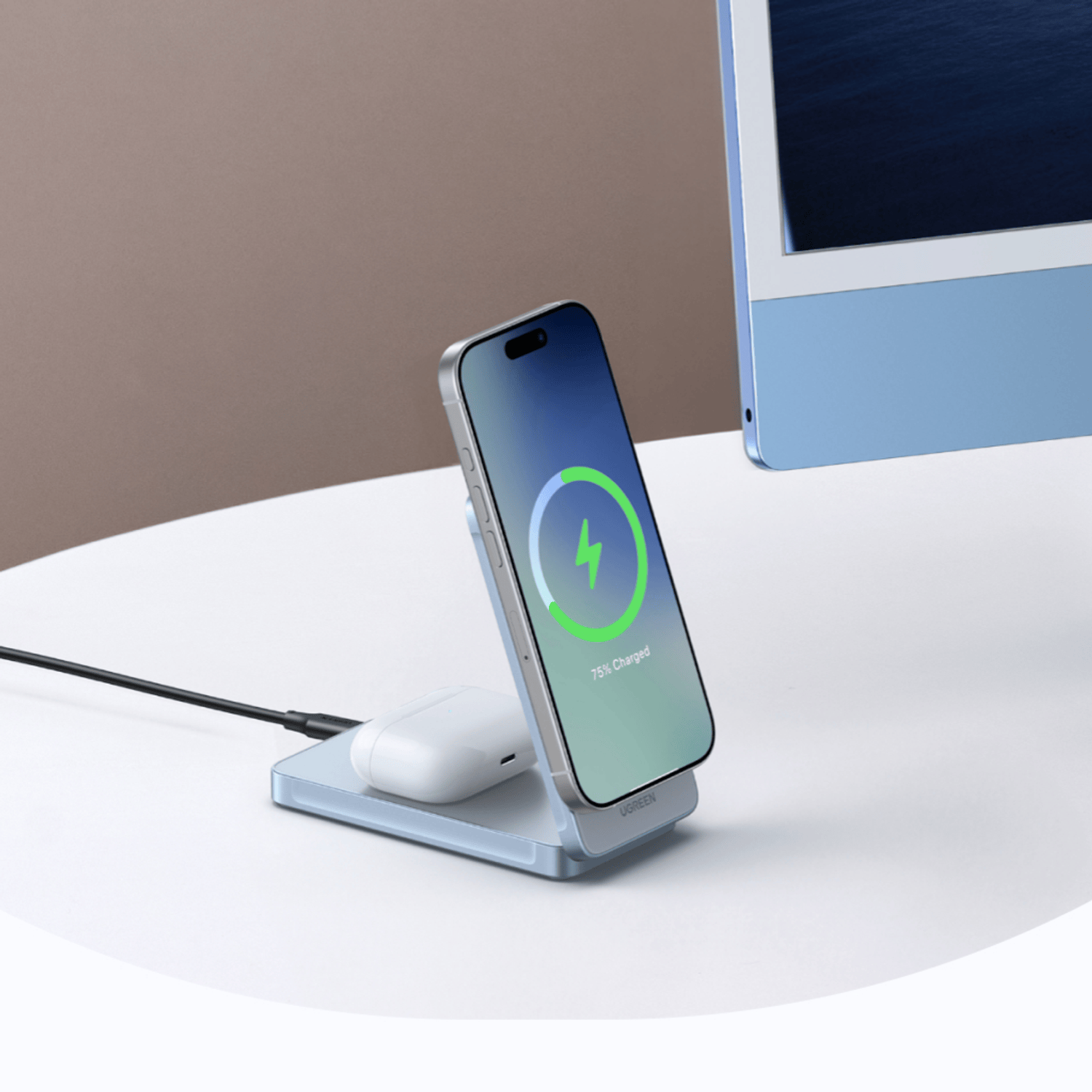 UGreen 25W 2-in-1 Magnetic Wireless Charger-4