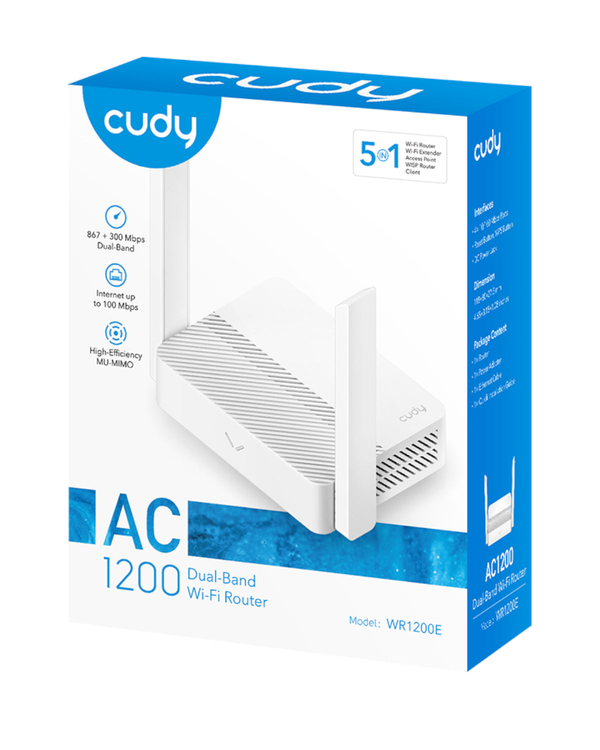 Cudy AC1200 Dual-Band Wireless Wi-Fi Router – White-5