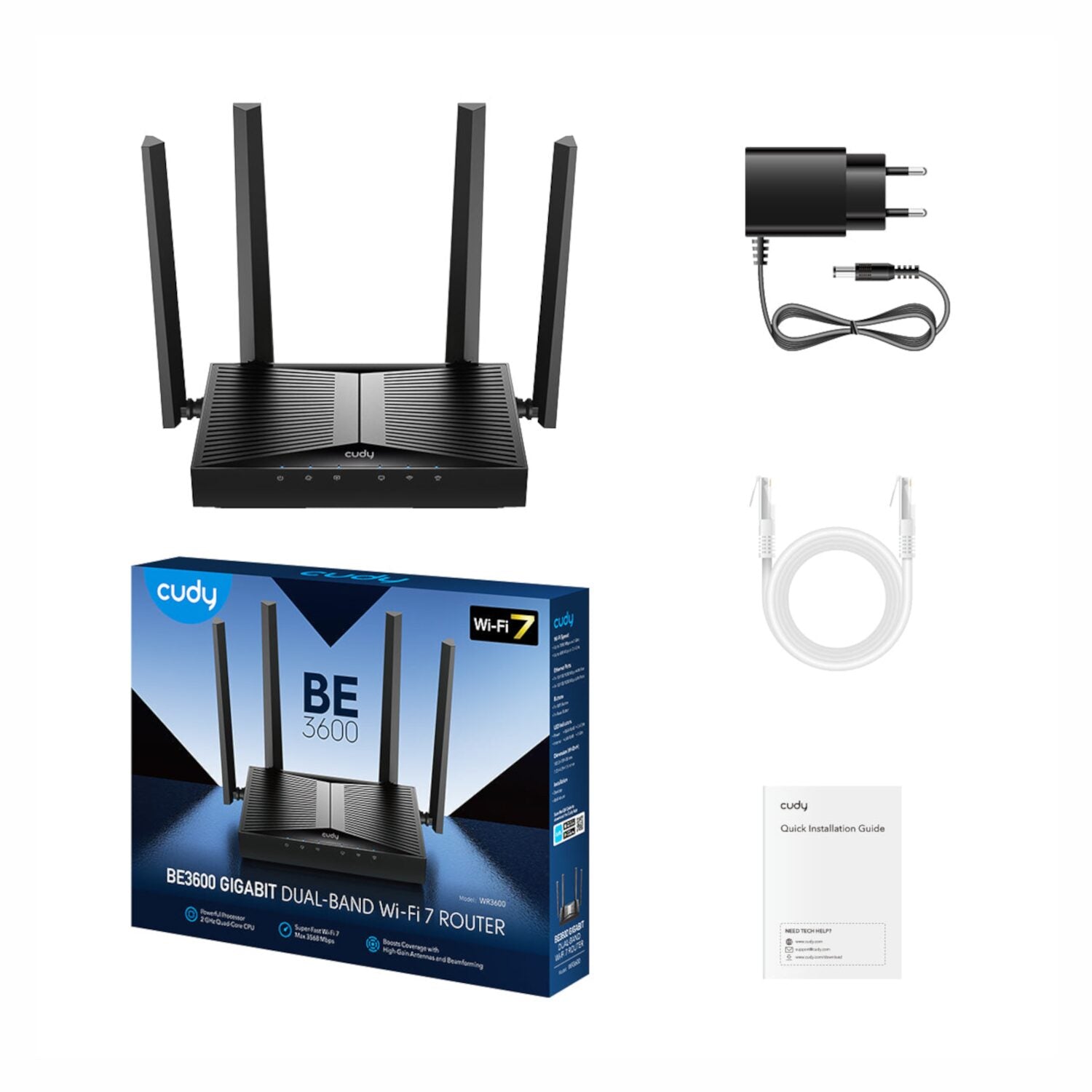 Cudy BE3600 Gigabit Wi-Fi 7 Router (WR3600)-2