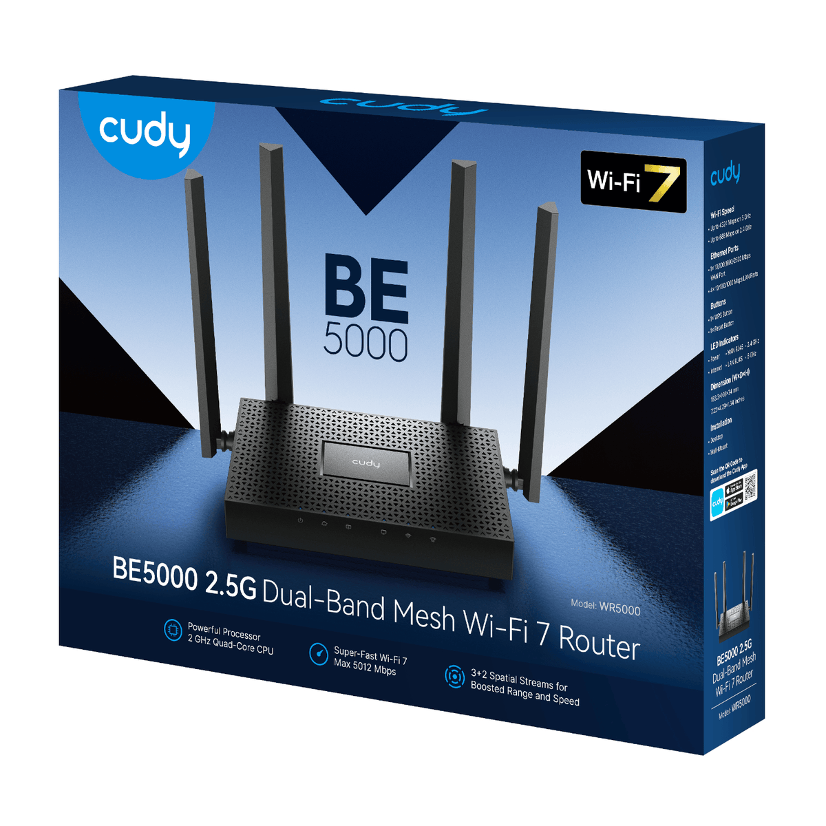 Cudy BE5000 2.5G Mesh Wi-Fi 7 Router-2