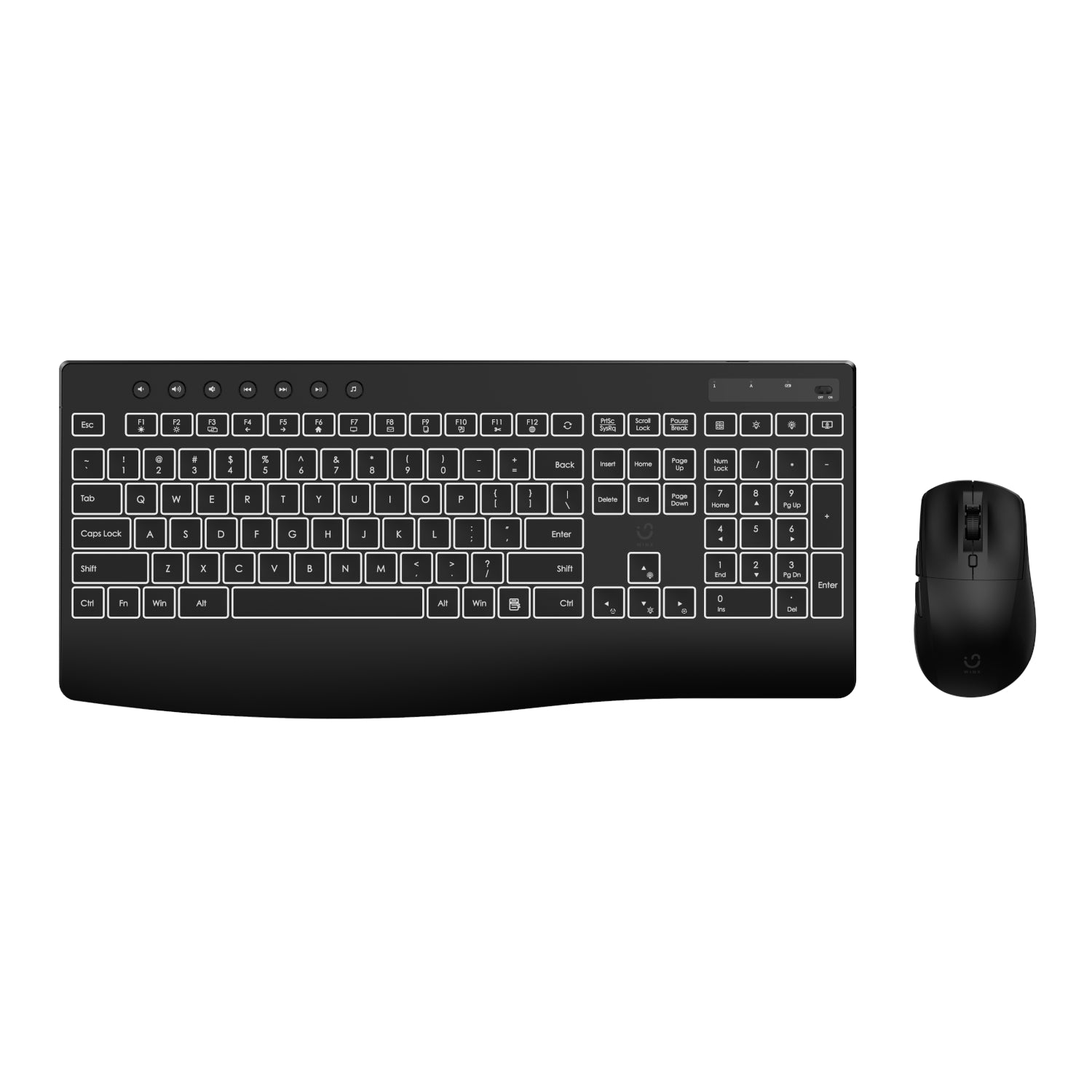 WINX DO Business Backlit Wireless Keyboard and Mouse Combo-0