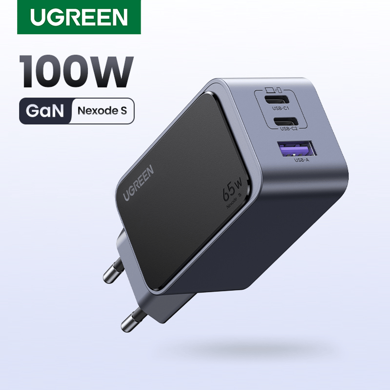 UGREEN Nexode 65W 3-Port Charger-1