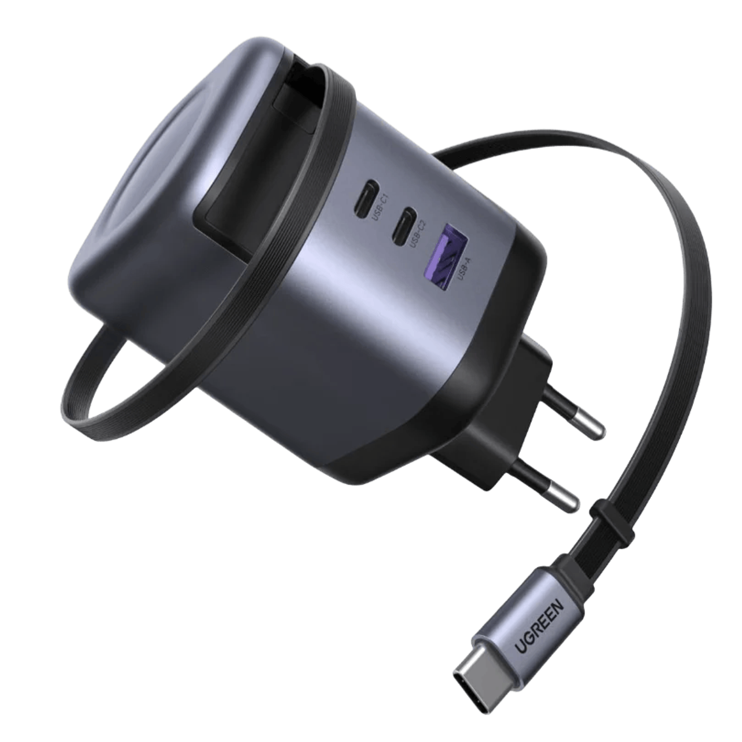 UGREEN Nexode 100W Charger with Retractable USB Type-C Cable-0
