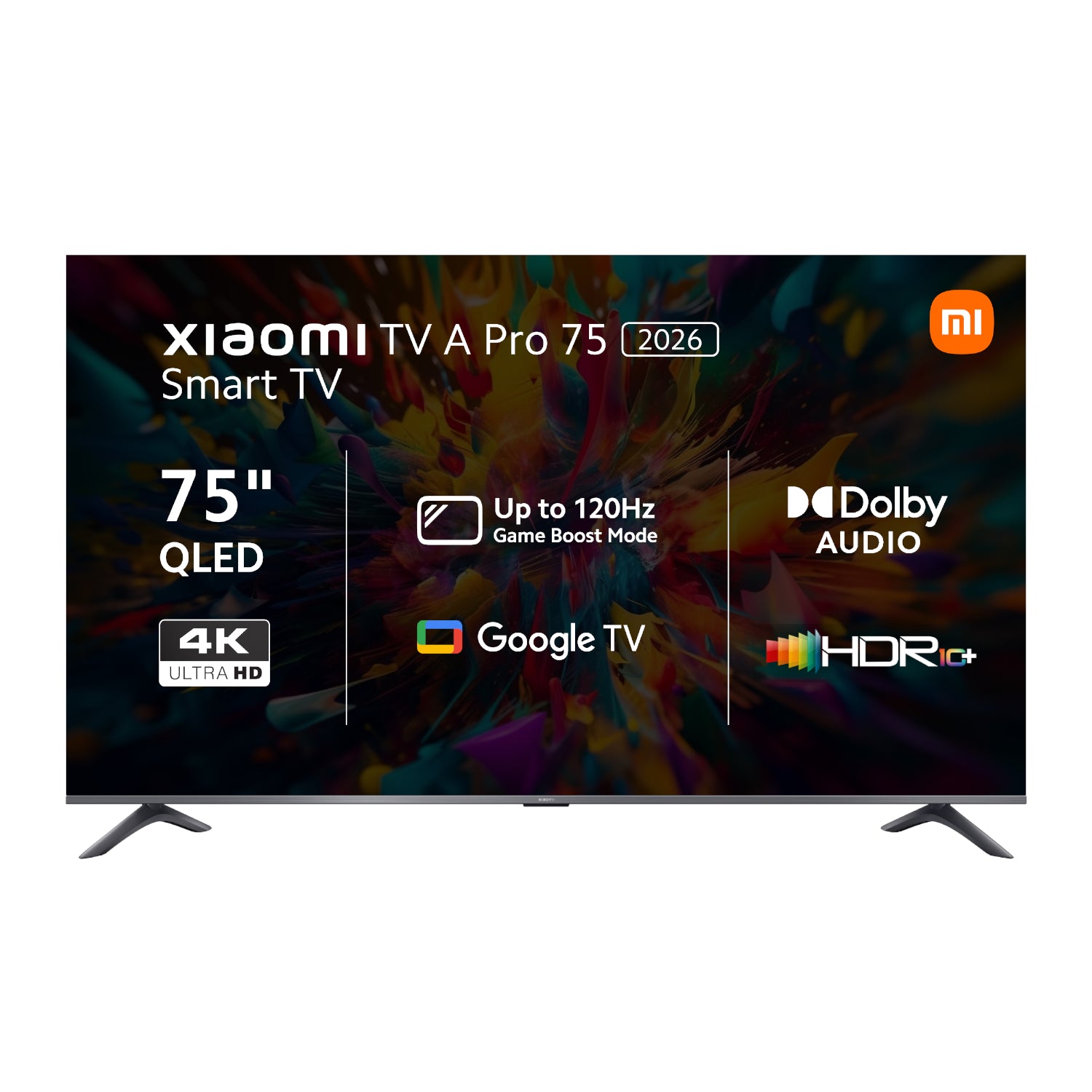 Xiaomi A Pro 75" QLED 4K Smart TV (HDR10+, Google TV, Dolby Audio, 60Hz)-0