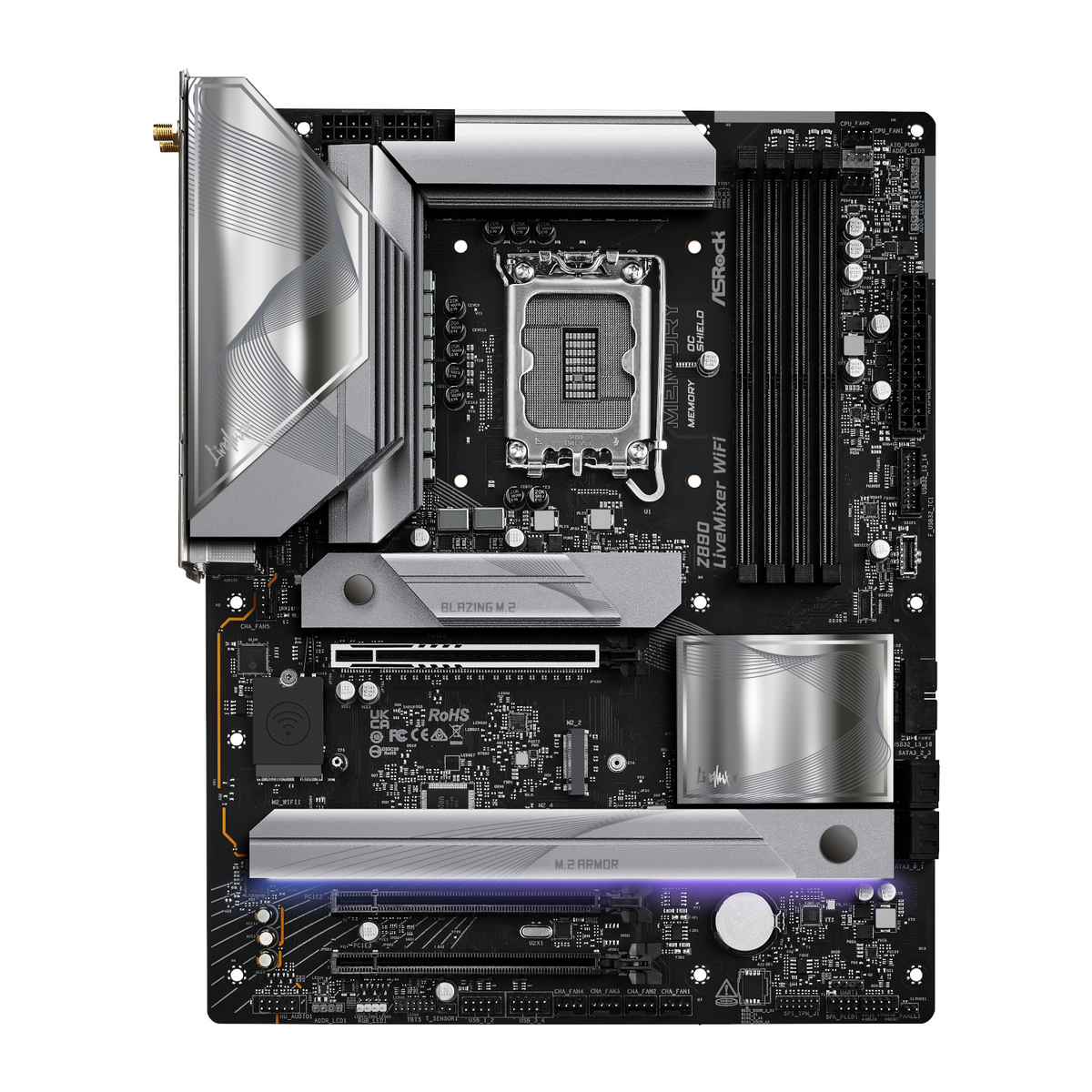 ASRock Z890 LiveMixer Wi-Fi Intel LGA 1851 ATX Gaming Motherboard-1