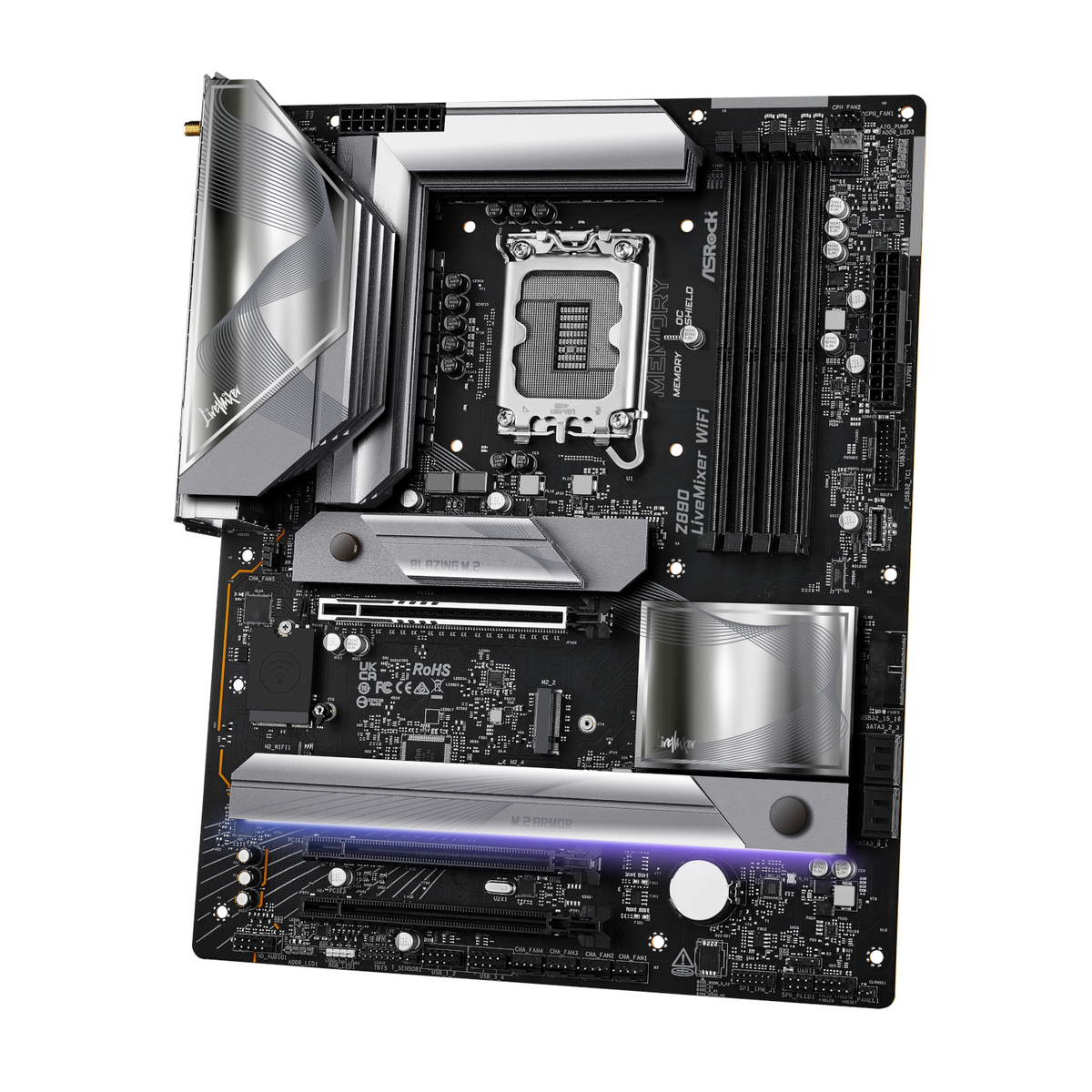 ASRock Z890 LiveMixer Wi-Fi Intel LGA 1851 ATX Gaming Motherboard-3