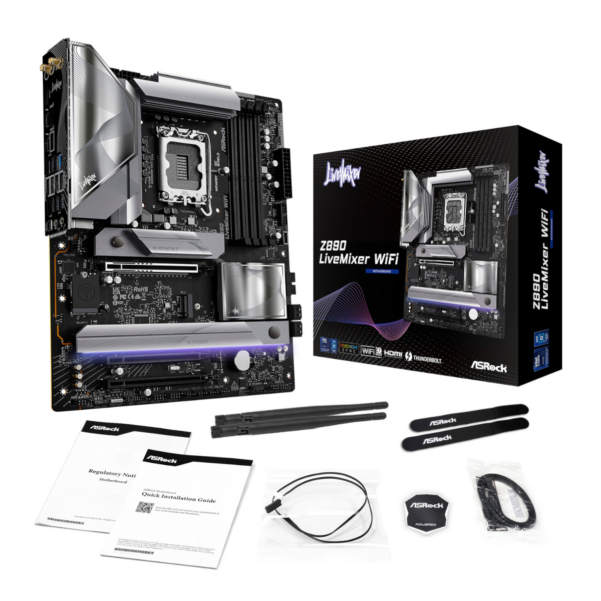 ASRock Z890 LiveMixer Wi-Fi Intel LGA 1851 ATX Gaming Motherboard-5