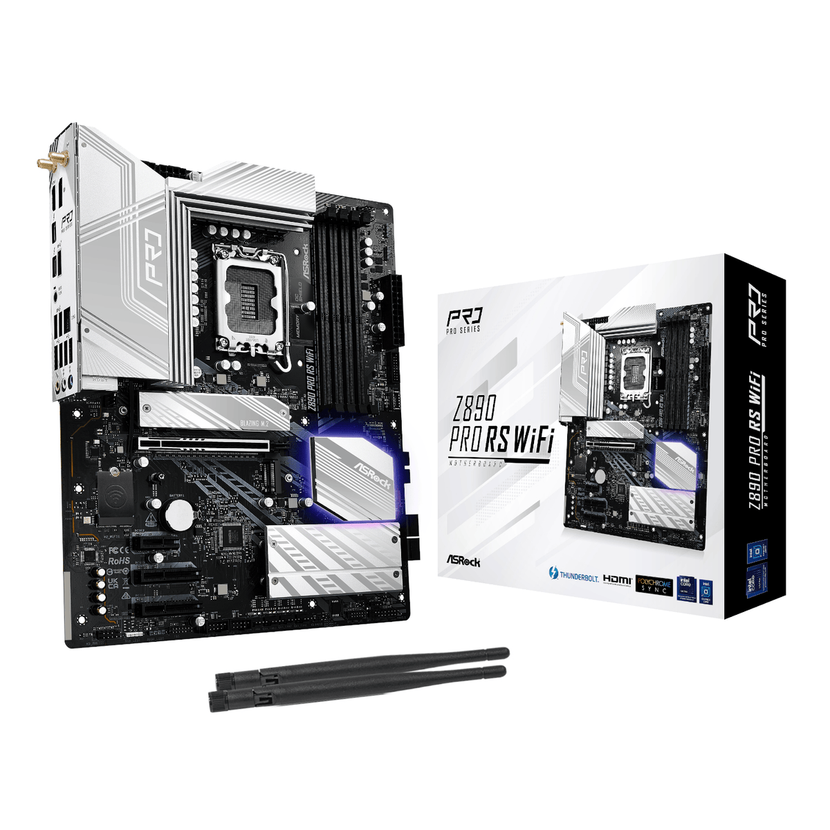 ASRock Z890 Pro RS Wi-Fi Intel LGA 1851 ATX Gaming Motherboard-0
