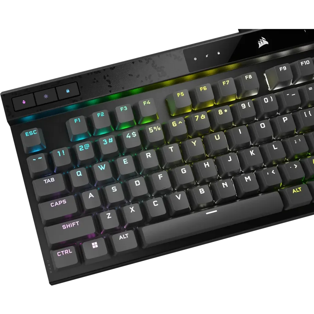 CORSAIR K70 MAX RGB Magnetic-Mechanical Gaming Keyboard; Adjustable CORSAIR MGX Switches; Steel Gray
