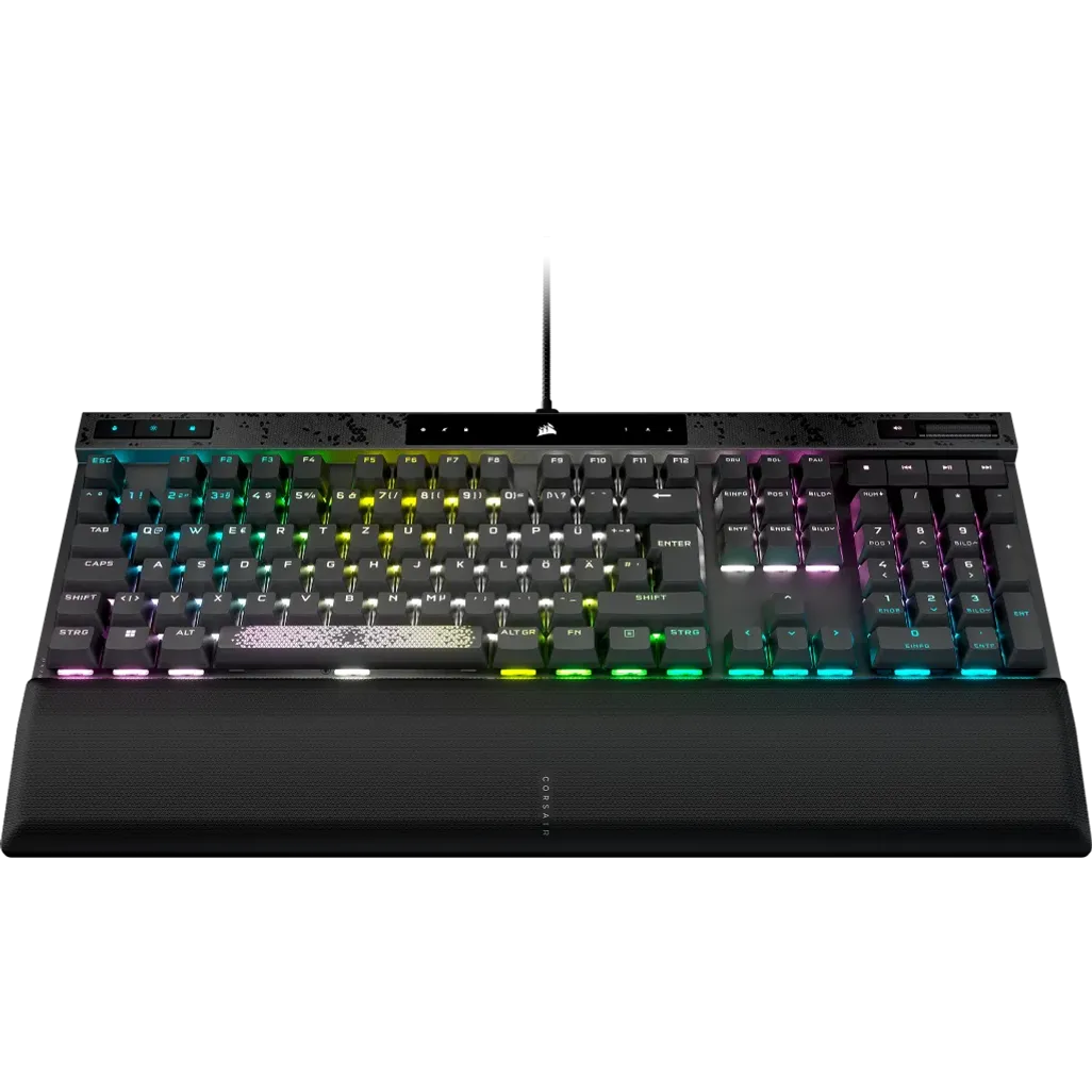 CORSAIR K70 MAX RGB Magnetic-Mechanical Gaming Keyboard; Adjustable CORSAIR MGX Switches; Steel Gray