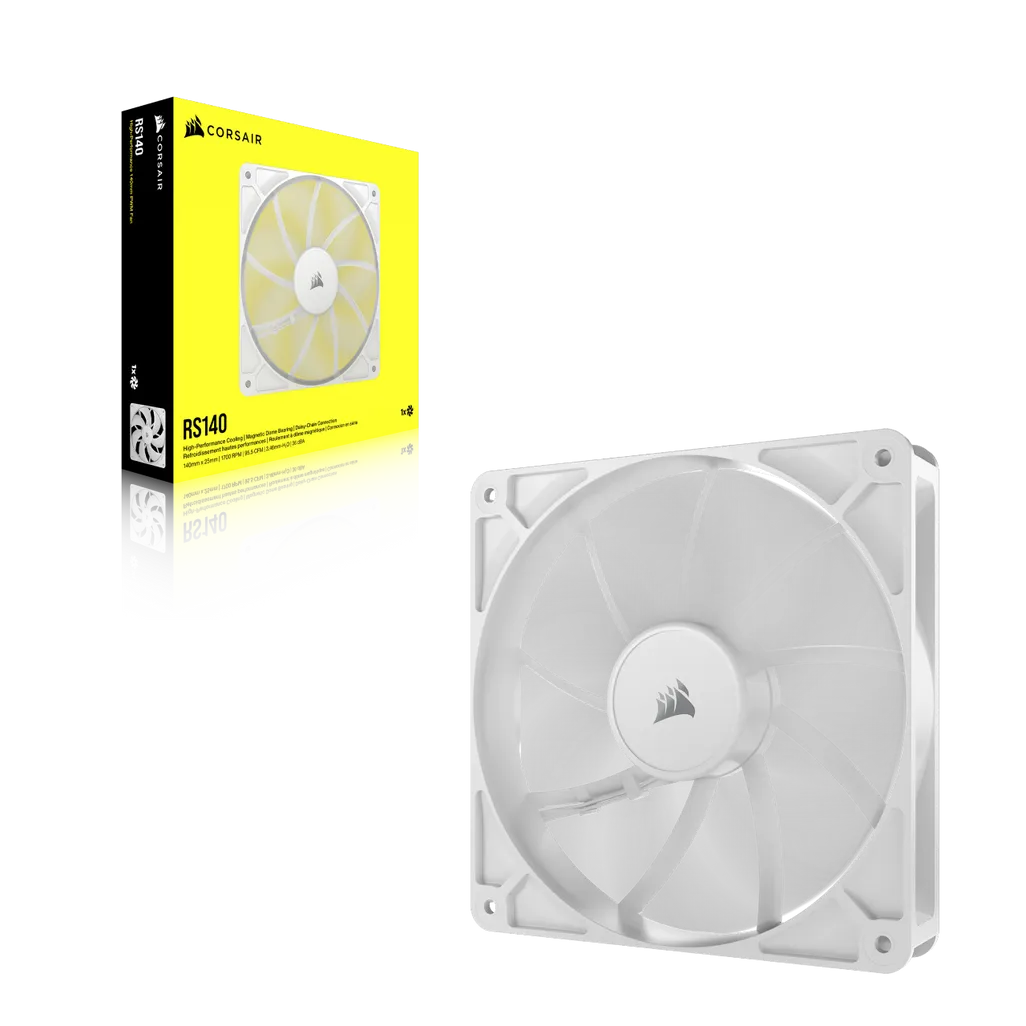 CORSAIR RS140 140mm PWM Fan – White