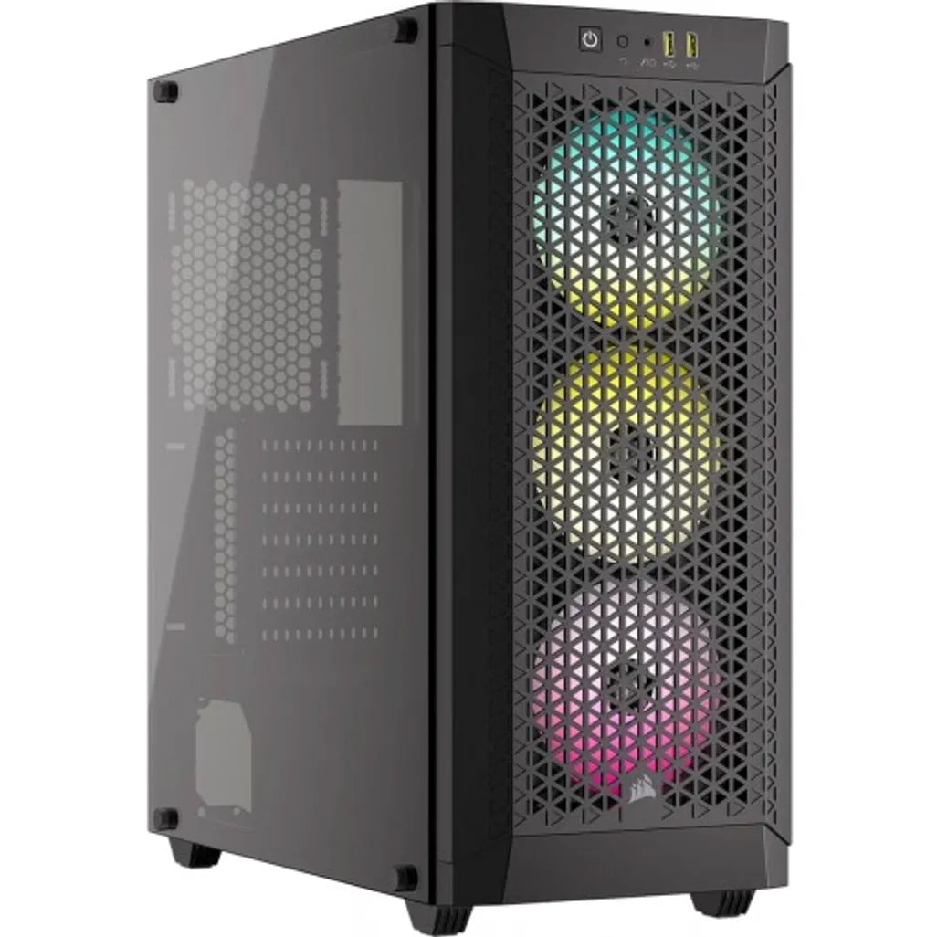 480T RGB Airflow Tempered Glass Mid-Tower; Black