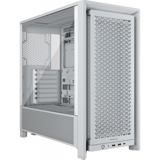 FRAME 4000D Mid-Tower PC Case; No Fans - White.