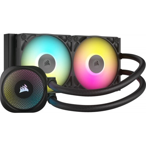 CORSAIR iCUE LINK TITAN 240 RX RGB Liquid CPU Cooler – RX120 RGB Fans – Fits Intel® LGA 1851/1700; AMD® AM5/AM4 – iCUE LINK Syst