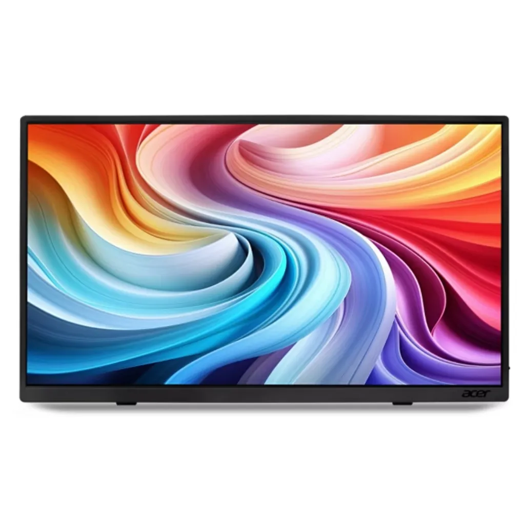 Acer Portable Monitor 15.6''+Touch | IPS | 16:9 | 6ms(GTG) 200nits | MiniHDMI | 2xUSB-C | 3.5mm Audio out | HDR10 | AdaptiveSync