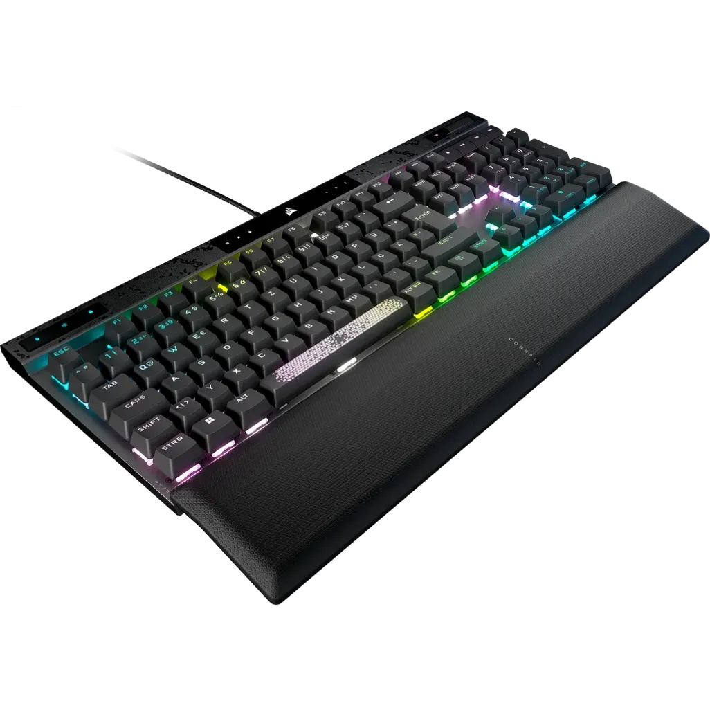 CORSAIR K70 MAX RGB Magnetic-Mechanical Gaming Keyboard; Adjustable CORSAIR MGX Switches; Steel Gray