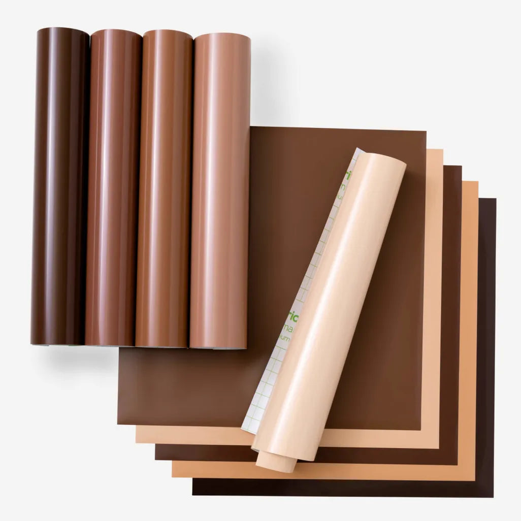 2010170 - Cricut Permanent Vinyl Skintone Sampler 12x12 (10 pack)