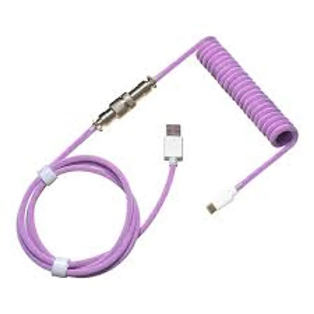 Cooler Master Keyboard Coiled Cable; Double-Sleeved; Purple; Type C