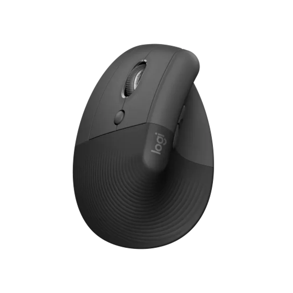 Logitech Lift Vertical Ergonomic Mouse - GRAPHITE / BLACK - 2.4GHZ/BT - N/A - EMEA-914 - ON+OFFLINE;B2C