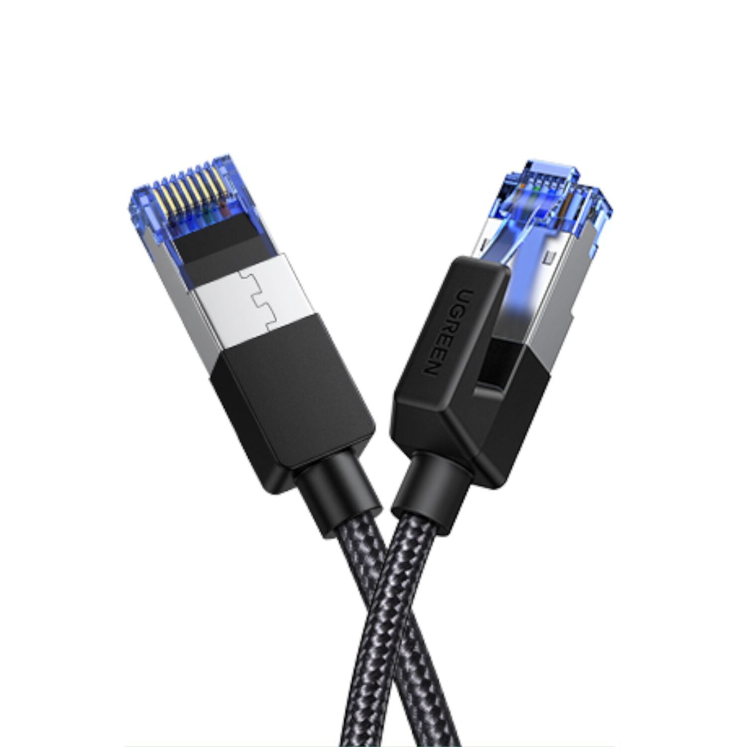 UGREEN Cat8 Nylon Braided Ethernet Cable - 40Gbps with Modular Plugs - 1m-2
