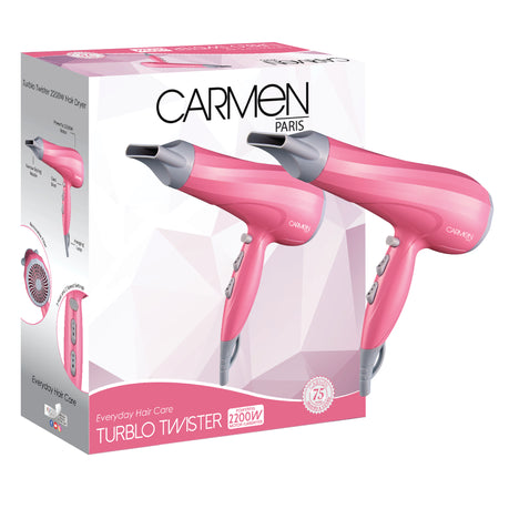 CARMEN PINK TURBLO 2200W HAIRDRYER