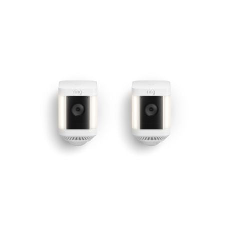 Ring Spotlight Cam Plus Battery (2 Pack) White