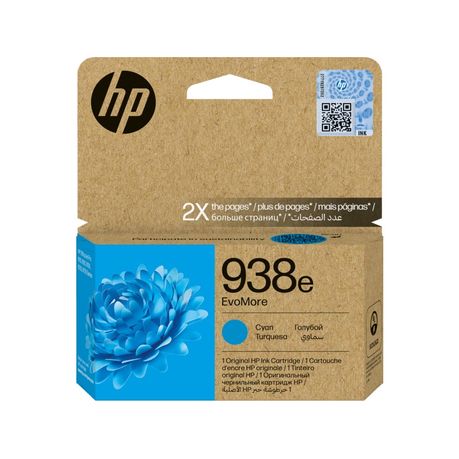 HP 938e EvoMore Cyan Original Ink Cartridge